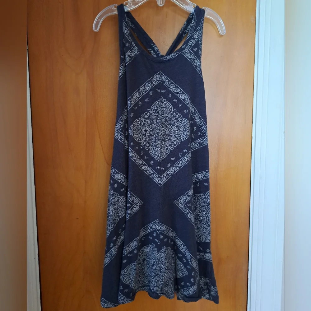 Ralph Lauren blue bandanna dress / casual sundress - Picture 1 of 3